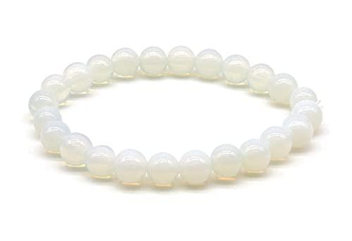 Bracciale in Opalite Donna, Pietre Dure Naturali, Elastico