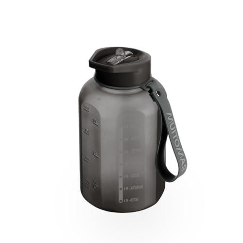 Muitomas Borraccia Sportiva Motivazionale Nera, 1.2L