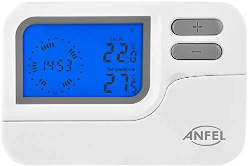 ANFEL Cronotermostato Digitale Settimanale Crono Simply 7 CDS-7 Retroilluminato