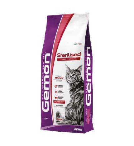Monge Gemon Sterilised Manzo 7 Kg - Crocchette per Gatti Sterilizzati