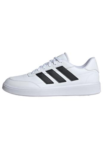 adidas Courtblock Shoes, Scarpe Uomo, Cloud White/Core Black/Cloud White, 45 1/3 EU