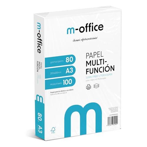 Carta A3 Multifunzione M-Office - Confezione da 100 Fogli