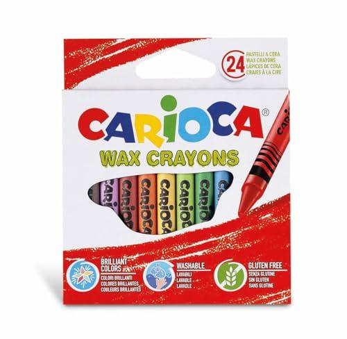 Carioca CF24 Pastelli Cera Assortiti