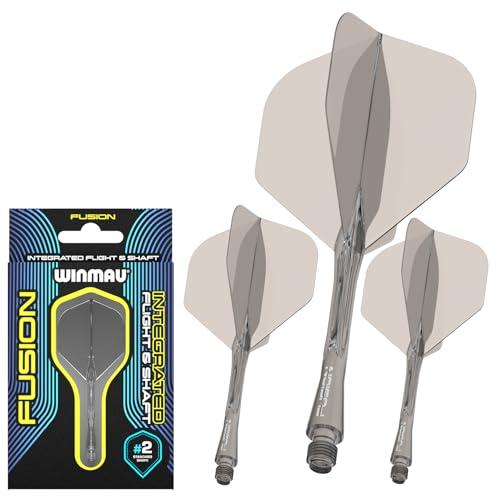 WINMAU Freccette Fusion: Sistema Integrato di Volo e Albero - Forma No.2, Grigio