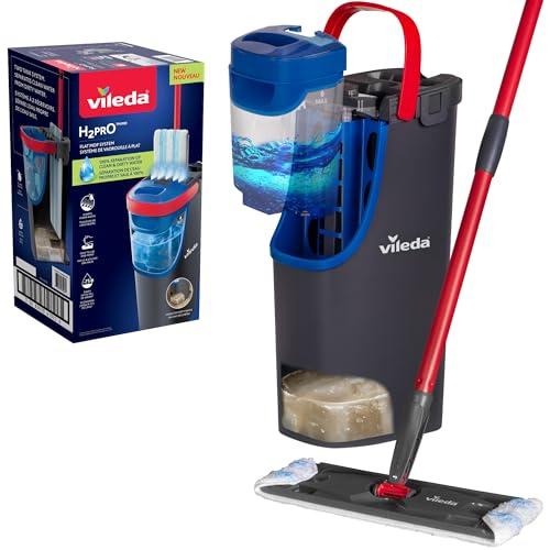 Vileda H2prO - Set Mocio Piatto e Secchio a Doppia Camera