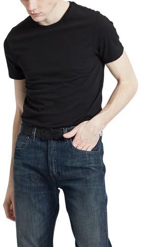 Levi's Slim 2-pack Crewneck Tee, T-shirt Uomo, Black + Black