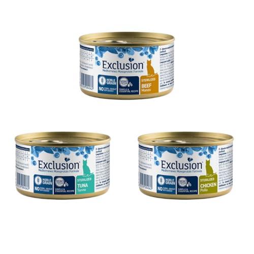 Exclusion Mediterraneo Monoprotein Sterilised Gatto Adulto - 12 x 85g