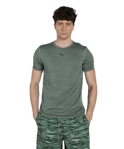 PUMA M TAD Tech Seamless Tee, Magliette Unisex - Adulto, Green Moon