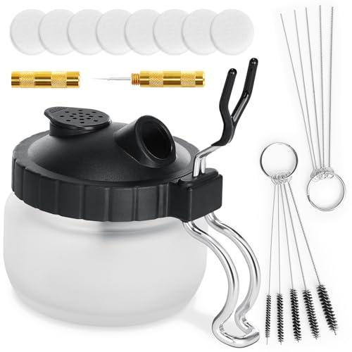 Oasser Kit di Pulizia Aerografo: Barattolo in Vetro, Aghi, Spazzole e Filtri