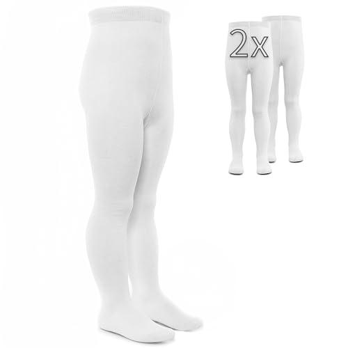 LaLoona - Set 2 Paia Calze Bambina Collant, Calzamaglia Bimba Bimbo Elasticizzati, Ampio Elastico Alto in Cotone