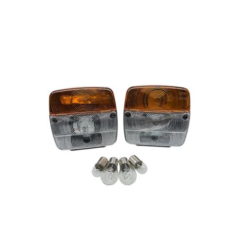 G.L.D. Forniture Coppia Fanali Rimorchio Trattore Direzione Posizione con Lampadine