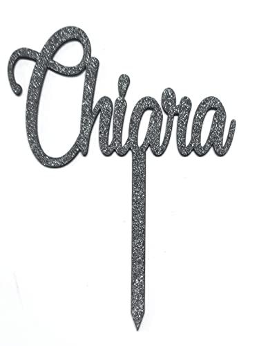 Cake Topper Personalizzato con Nome per Torta di Compleanno - Scegli Colore e Dimensione