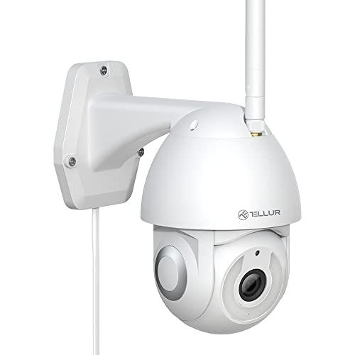 TELLUR Smart WiFi Telecamera da esterno 3MP UltraHD PTZ