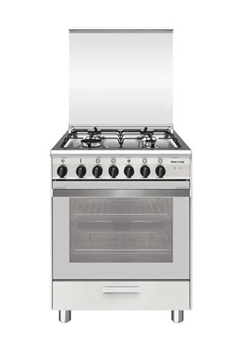 Cucina a gas con forno elettrico SA664MWH6 Candy