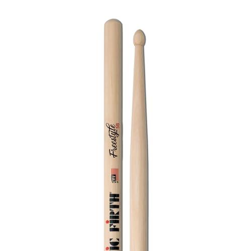 Vic Firth American Concept Freestyle 5B - Bacchette Batteria in Hickory con Punta in Legno