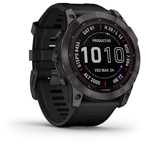 Garmin fēnix 7X Sapphire Solar Orologio GPS - Titanio Nero Ardesia