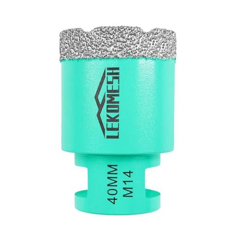 Punta Diamantata a Tazza LEKOMESH 40mm M14 per Gres Porcellanato, Ceramica, Marmo, Granito e Quarzo