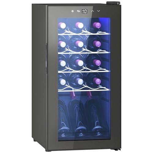 HOMCOM Cantinetta Vino Refrigerata 15 Bottiglie