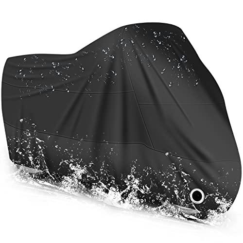 LIHAO Telo Moto Impermeabile Universale Copertura Teli Coprimoto Motorino Motocicletta Scooter ANTI-Polvere UV per Esterno - 245×105 ×125cm