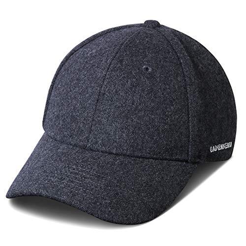 GADIEMKENSD Winter Baseball Caps Wool Dad Hat Warm Trucker Hats Work cap Workout Thick Christmas Gifts for Mens Womens Clothing Sport Novelty The Dem En Apparel Fabric Woolen Men Gray
