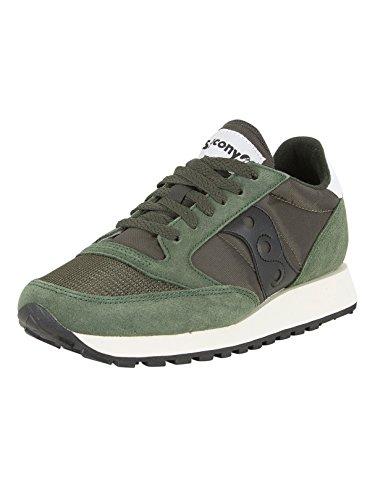 Saucony Jazz Original Vintage - Scarpe da Ginnastica Uomo - Verde Scuro/Nero - 43 EU