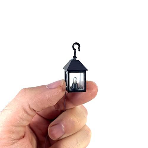 Lanterna da parete/appoggio per presepi e diorami con micro lampada luce calda 12V - DL59