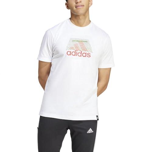 Adidas Uomo Codes BOS Graphic Tee, Bianca