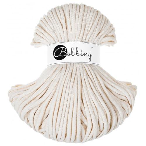 Bobbiny - Corda di macramè 5 mm, colore Naturale, 100% cotone, 100 m
