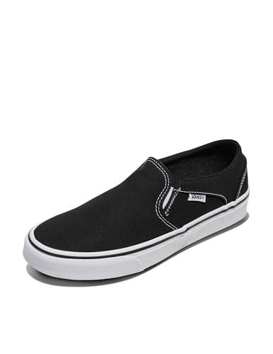Vans Asher, Scarpe da Ginnastica Donna, Canvas Black White, 40 EU
