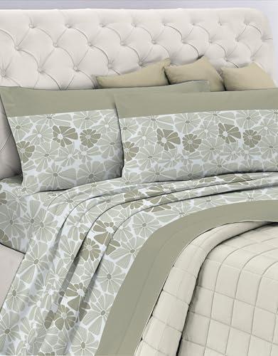 Completo Letto Matrimoniale Gemitex Cotone In Tortora