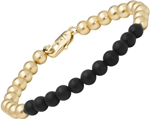 Armani Exchange Bracciale Uomo Bicolore con Chiusura a Moschettone