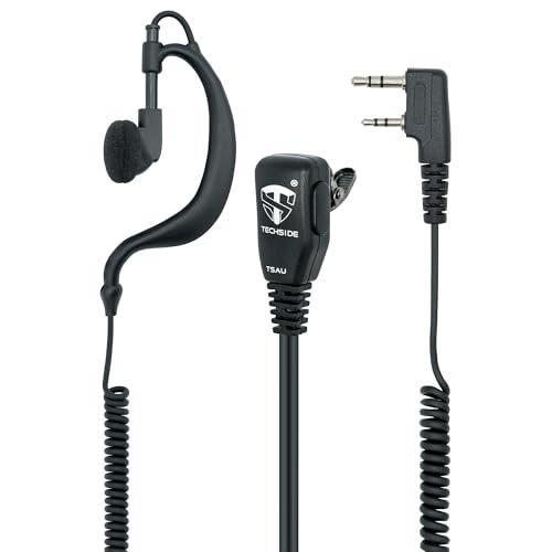 TechSide Microfono Auricolare Avvolgente a 2 Pin Kenwood