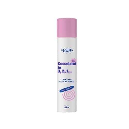 eFarma Beauty Coccolami in 3,2,1… Crema Viso Ricca Nutriente 50 ml con Hydromanil®, Betaina e Vitamina E | Made in Italy