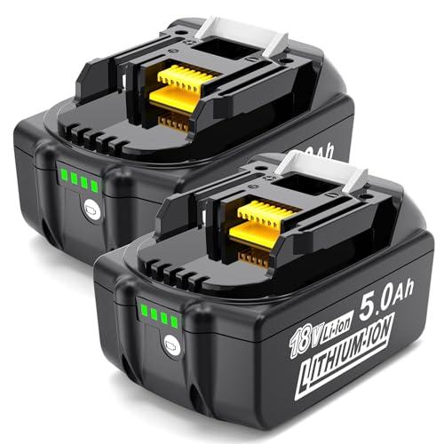 MoeuGreenBattX 2 Batterie di Ricambio per Makita 18V 5.0Ah