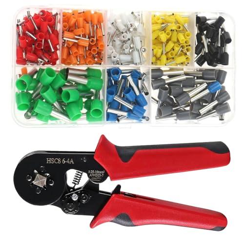 Kit di Crimpatura con Ghiera AWG23-7 con 400 Terminali per Cavi
