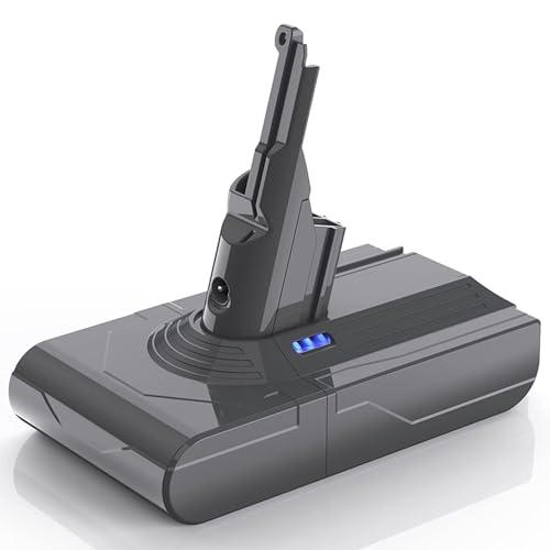 Batteria Per Dyson V8 SV10, LONGFIT Batteria di Ricambio 6500mAh per Dyson V8 Animal V8 Fluffy V8 Absolute V8 Parquet V8 Motorhead Aspirapolvere