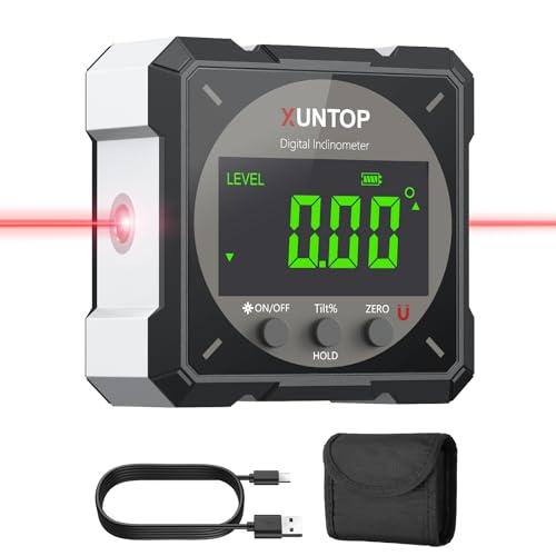 Livella Digitale LCD XUNTOP Ricaricabile con Misuratore Laser Bilaterale