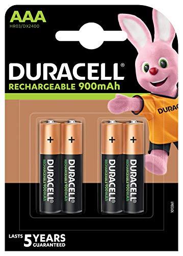 Duracell Stay Charged NiMH AAA 850 mAh - Confezione da 4