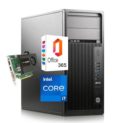 HP Workstation Z240 Ricondizionata - Core i7, 64GB RAM, 1.5TB SSD+HDD, Quadro K2000, Win 11 Pro