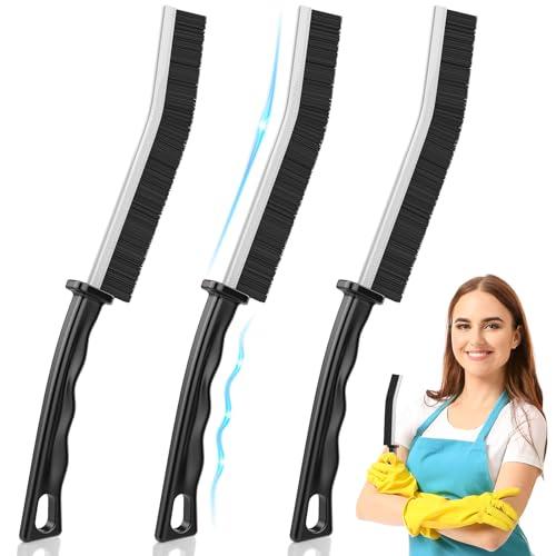 Set di 3 Spazzole per la Pulizia di Fessure con Setole Dure
