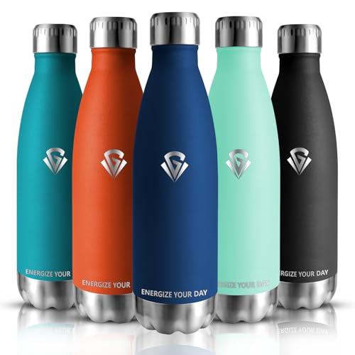 Grsta Borraccia Termica in Acciaio Inox da 750ml per Sport, Scuola e Campeggio