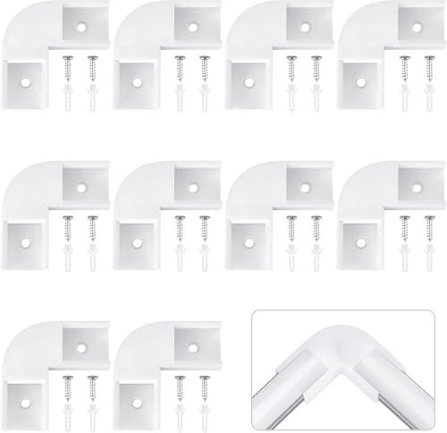 HOMMAND Connettore Angolare per Profilo Alluminio Forma di U - 10 Pezzi