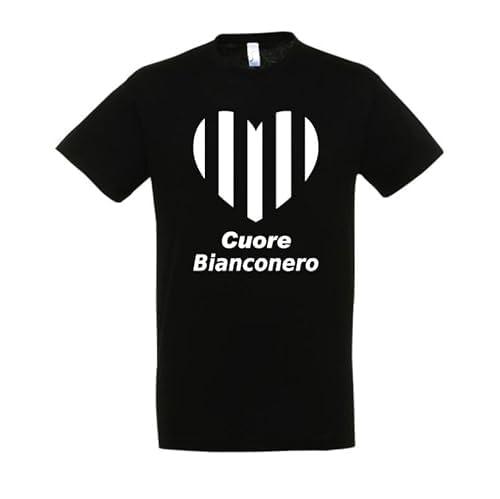 T-shirt Cuore Bianconero: Esprimi la Tua Passione per il Calcio in Famiglia