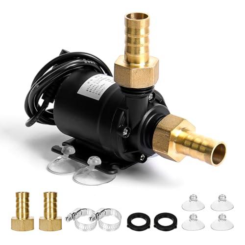 Pompa Acqua Sommergibile DC 12V, 800L/H, Ultra Silenziosa per Acquario, Fontana, Laghetto e Giardino