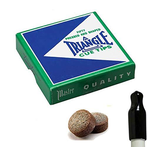 Tweeten Stecca Biliardo Pool 12 cuoi Triangle Fibra Made USA Millimetri 13 con Proteggi Cuoio in Omaggio