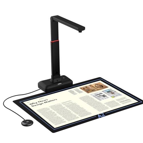 VIISAN Scanner per Libri A2 - 27MP, OCR Multilingue