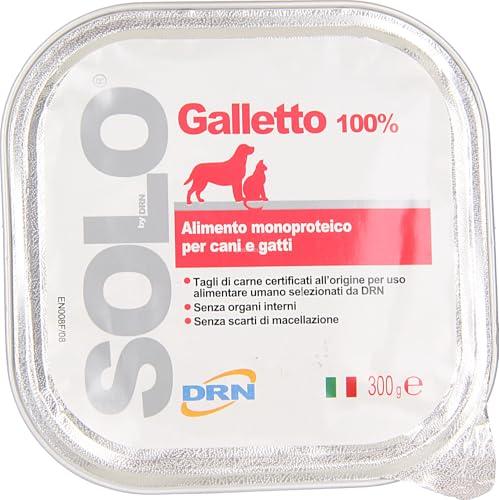 DRN Solo Galletto - Alimento Monoproteico per Cani e Gatti - 18 confezioni da 300gr