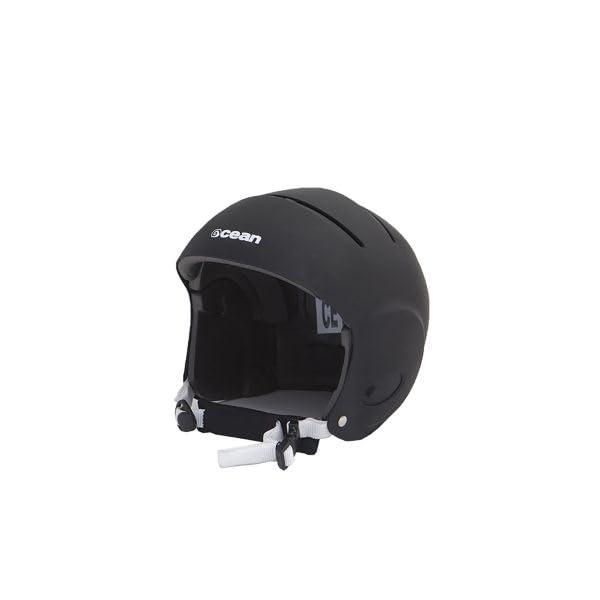 OCEAN Rhino - Casco da kitesurf e sport acquatici, unisex, nero S/M