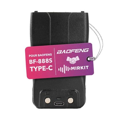 Batteria 1500mAh USB-C per Walkie-Talkie Baofeng BF-888S e Compatibili