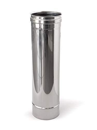 Tubo in acciaio inox per canne fumarie AISI 316L - DN 120, L 1000 mm